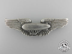 A Rare & Early American Airship Pilot Wing In Silver