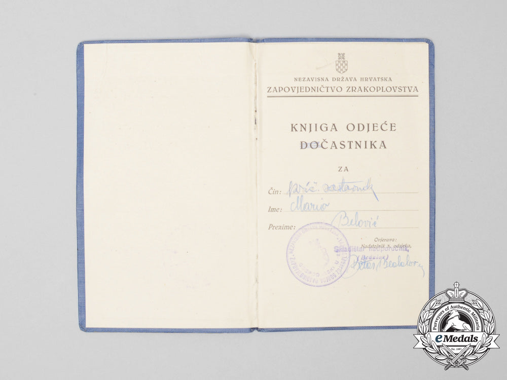 a_second_war_croatian_air_force_nco’s_booklet,_photos&“_way_of_the_cross”_notes_c_5805