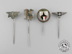 A Lot Of Four German Second War Stick Pins