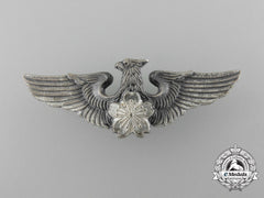 A Silver Japanese Air Self Defense Force Pilot's Badge
