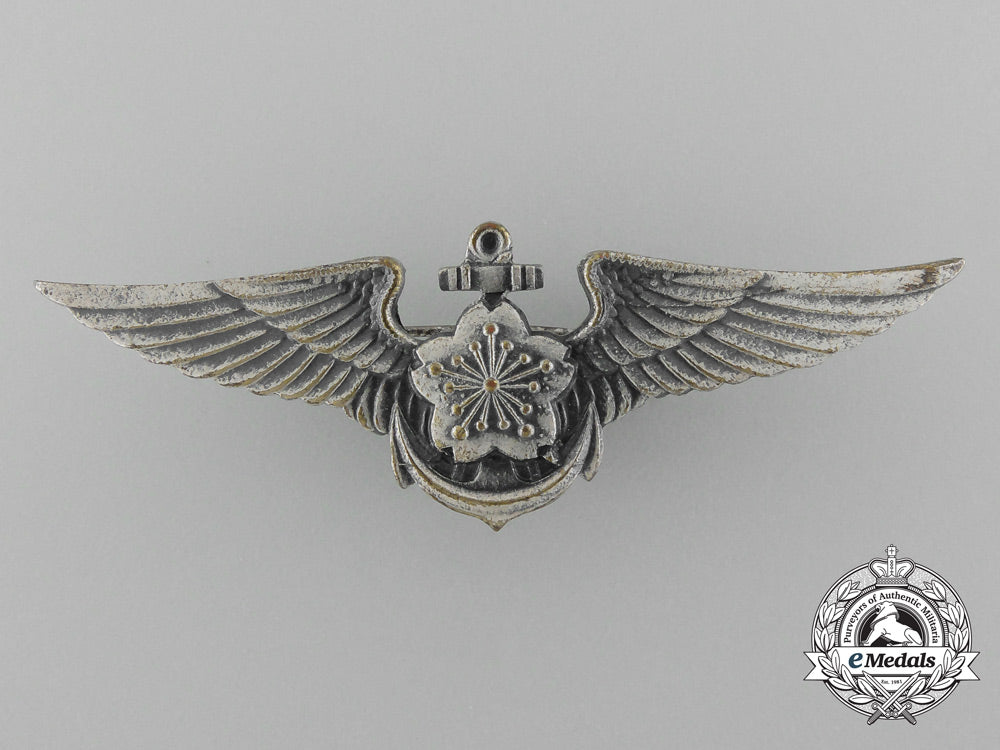 a_silver_japanese_air_self_defense_force_navy_pilot's_badge_c_8254