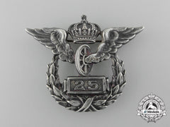A Prussian Railroad 25 Years Service Badge By Wagner & Sohn