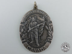 A First War Canadian When Shall Their Glory Fade Medal