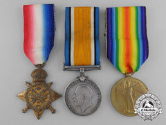 A First War Medal Group To The 2Nd Infantry Battalion; Wounded At Second Battle Of Ypres