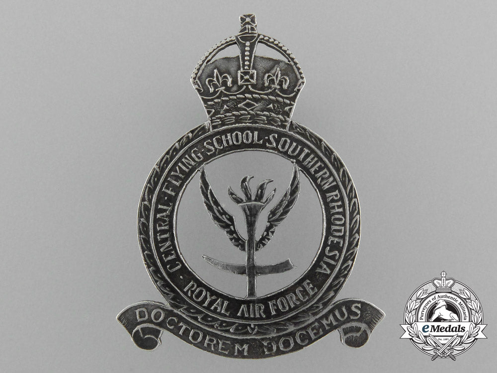 a_rhodesian_air_force_central_flying_school_instructor’s_cap_badge_c_9115