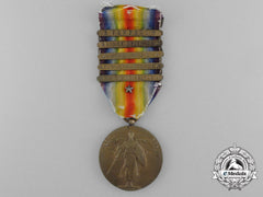 An American First World War Victory Medal; 5 Clasps