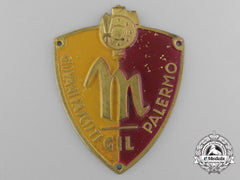 An Italian Youth Of Palermo Fascist Membership Badge