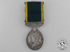 An Efficiency Medal With Canada Scroll To The Royal Canadian Artillery