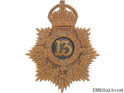13_th_canadian_regiment_of_militia(_hamilton,_ont)_helmet_plate_cb789