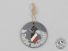 A Third Reich Period German “Day Of The Wehrmacht” Celebration Button