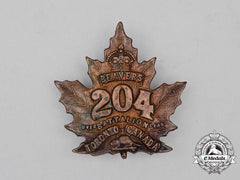 A First War Cef 204Th Infantry Battalion "Toronto Beavers" Cap Badge