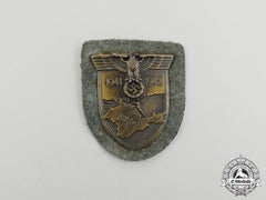 A Wehrmacht Heer (Army) Issue Krim Campaign Shield By Josef Feix & Söhne; Dated