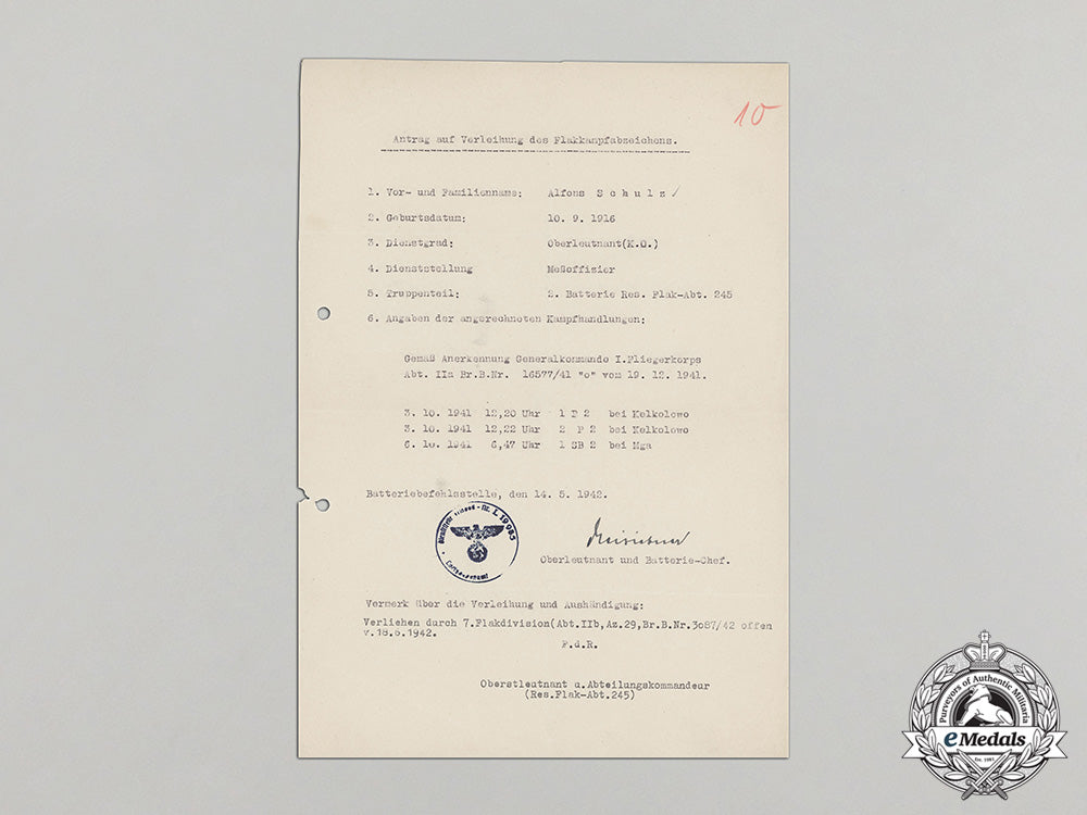 a_wehrmacht_flak_badge_application_for_oberleutnant_alfons_schulz_cc_3522