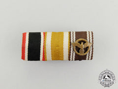 A Second War German Nsdap Faithful Service Medal Ribbon Bar