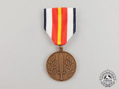 A Norwegian Medal For Defence Service Abroad On A Balkans Service Ribbon