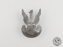 A Second War Polish Army In Exile Issue Cap/Beret Badge