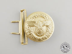 A Nsdap Political Leader’s Brocade Dress Belt Buckle By Friedrich Linden Of Lüdenscheid