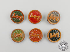 Six Whw Wolfsangel Donation Badges