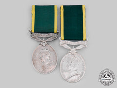 United Kingdom. Two Efficiency Medals To Gunners Of The Royal Artillery