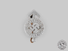 Germany, Hj. A Hj Merit Badge Miniature By Gustav Brehmer