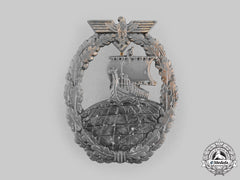 Germany, Kriegsmarine. An Auxiliary Cruiser Badge, By Friedrich Orth