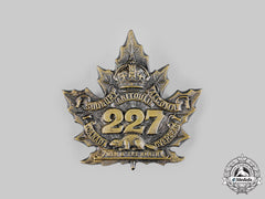 Canada, Cef. A 227Th Infantry Battalion "Men Of The North" Cap Badge, By J.d.bailey, C.1916