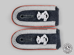 Germany, Luftwaffe. A Pair Of Anti-Aircraft School Signals Unteroffizier Shoulder Boards