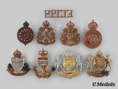 Canada. A Lot Of Nine First And Second War Alberta Based Regimental Badges