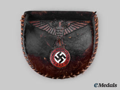 Germany, Third Reich. A Nsdap Membership Badge Leather Pouch