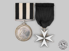 United Kingdom. An Order Of St. John Pair, Hong Kong St. John Ambulance 1941