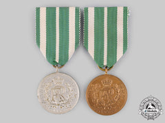 Saxony, Kingdom. A Pair Of Long Service Medals