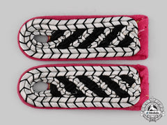 Germany, Feuerschutzpolizei. A Set Of Meister Shoulder Boards