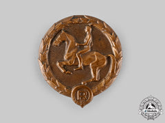Germany, Third Reich. An Equestrian Youth Badge, Bronze Grade, By L. Christian Lauer