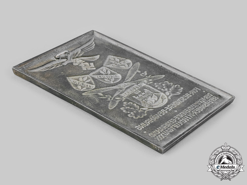 germany,_luftwaffe._a1942_honour_plaque_to_oberstleutnant_kurt_nabakowski_ci19_7348