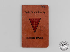 Germany, Third Reich. A Free City Of Danzig Reisepaß To Paul Kenritsch