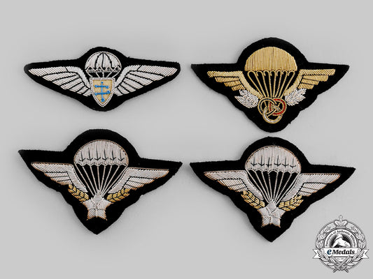 france,_republic._a_lot_of_four_paratrooper_badges_ci19_9820