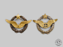 France, Iii Republic. Two Army Of The Air Qualification Beret Badges