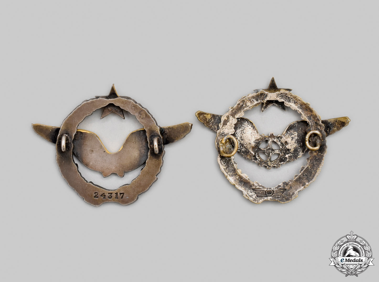 france,_iii_republic._two_army_of_the_air_qualification_beret_badges_cic2021__mnc6590