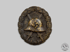 Germany, Wehrmacht. A Rare First Pattern Black Wound Badge, Screwback Variation