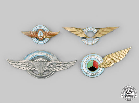 argentina,_republic._a_lot_of_four_argentine_air_force/_army_aviation_badges_cic_2021_156_mnc9685_1