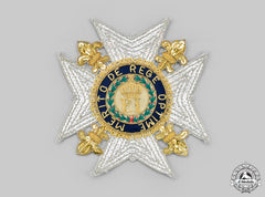 Italy, Kingdom Of The Two Sicilies. A Royal Order Of Francis I Embroidered Breast Badge, Modern Issue C. 1975
