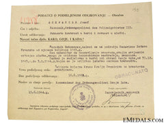 Croatian Wwii Original Document