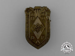 A 1935 Hj & Daf Joint Reichs Occupational Skills Competition Badge