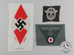 Three Third Reich Cloth Insignia