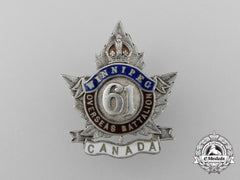 A First War 61St Infantry Canadian Battalion Sweetheart Badge
