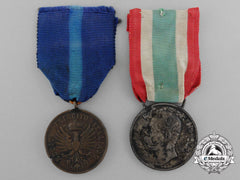 Two Italian Medals And Awards