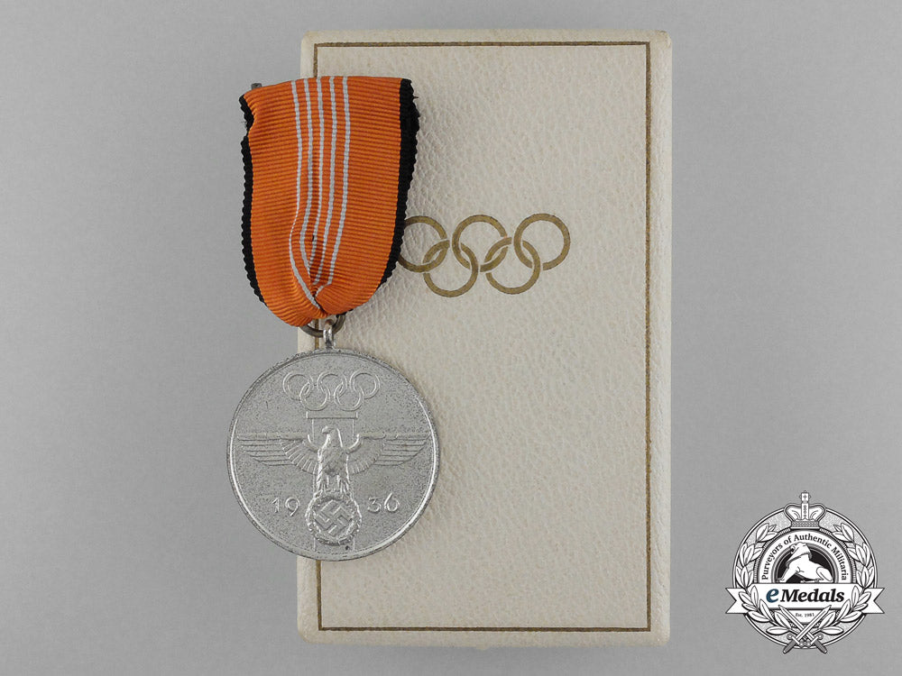 A 1936 Berlin Olympic Games Commemorative Medal By The Official Mint O ... Olympic medals 1936