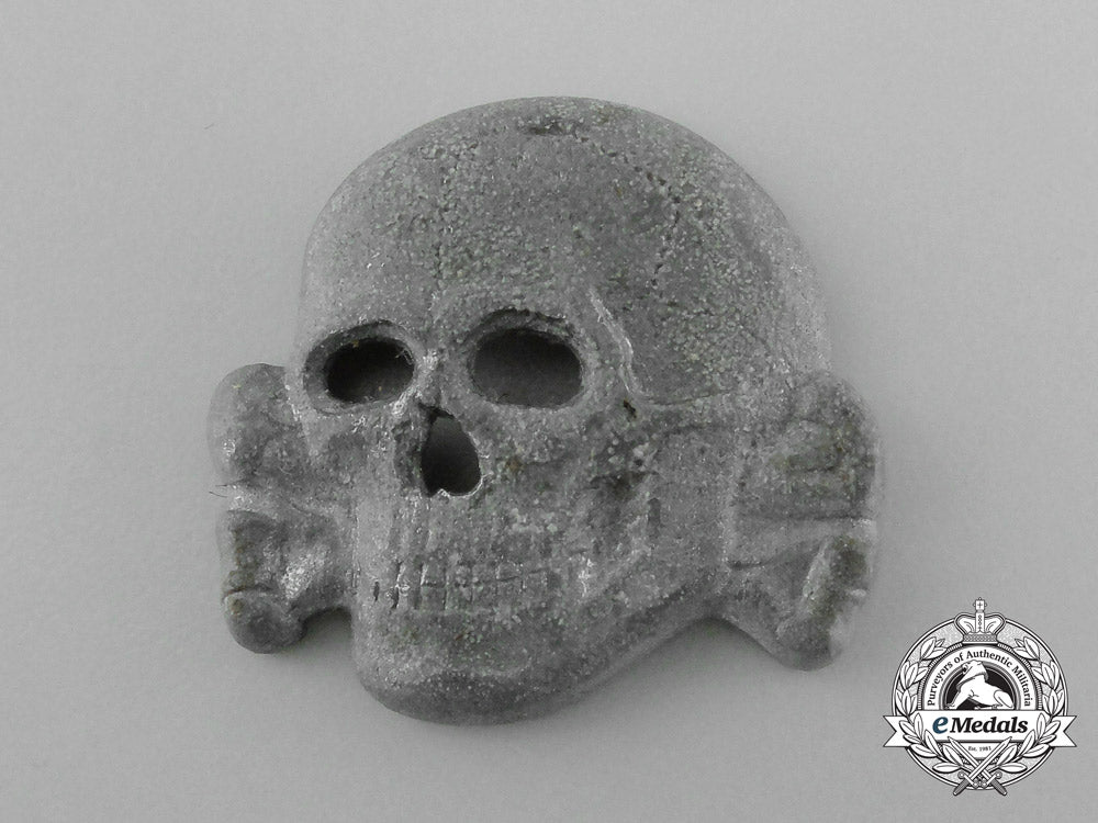 A Second Pattern (1934-1945) Waffen-Ss Visor Skull By A Second Pattern (1934-1945) Waffen-Ss Visor Skull By