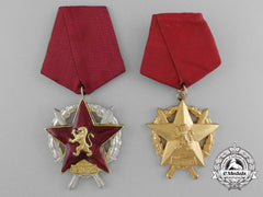 Two Bulgarian Military Orders Of Bravery