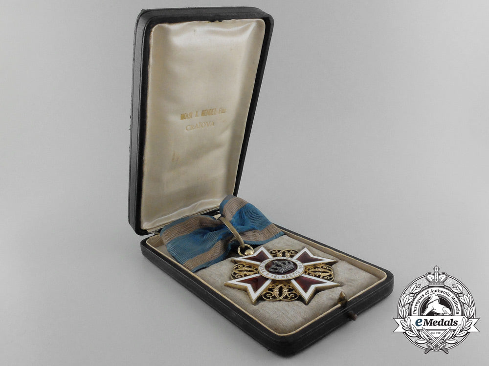 a1881-1932_romanian_order_of_the_crown;_commander's_cross_d_1008_1